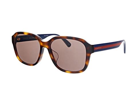 gucci avana men navy blue|Gucci Havana 57 mm Men's Sunglasses GG0929SA.